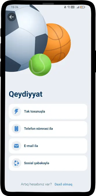 1xBet tətbiqi ana ekranı — kazino və oyun bölmələri